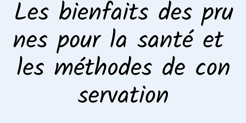 Les bienfaits des prunes pour la santé et les méthodes de conservation