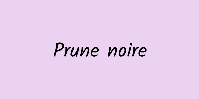 Prune noire