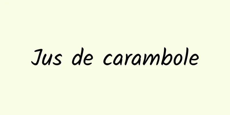 Jus de carambole