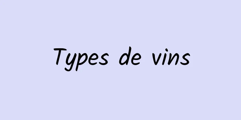 Types de vins