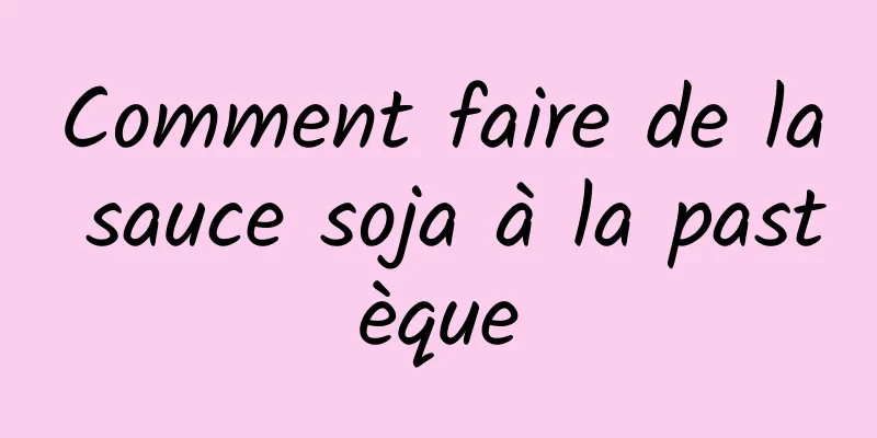 Comment faire de la sauce soja à la pastèque