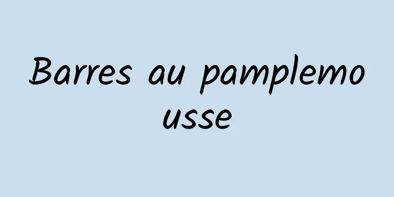 Barres au pamplemousse