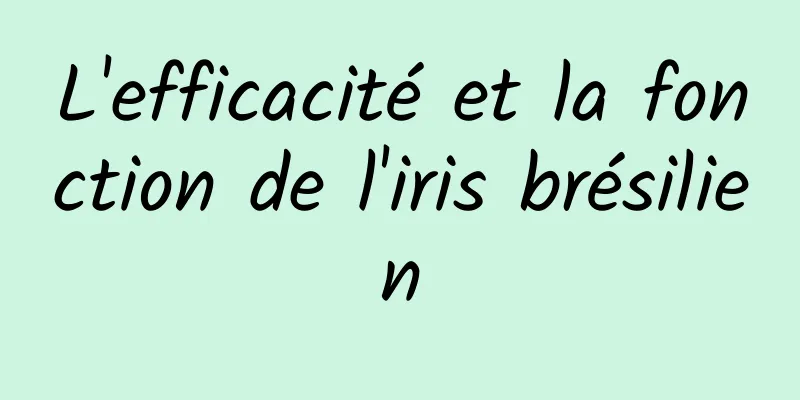 L'efficacité et la fonction de l'iris brésilien