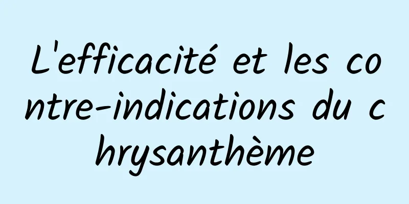 L'efficacité et les contre-indications du chrysanthème