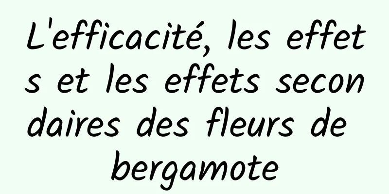 L'efficacité, les effets et les effets secondaires des fleurs de bergamote