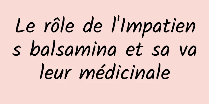 Le rôle de l'Impatiens balsamina et sa valeur médicinale