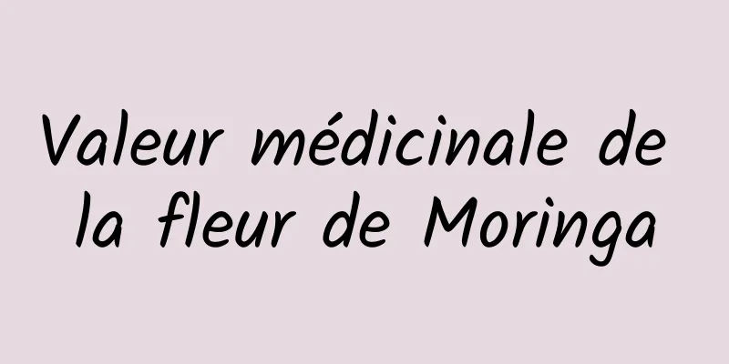 Valeur médicinale de la fleur de Moringa