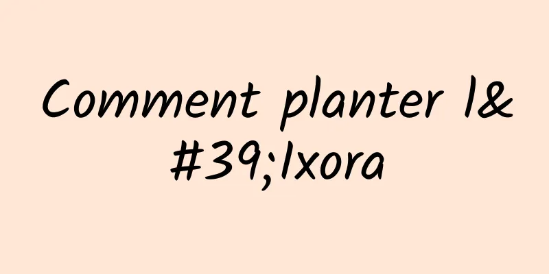 Comment planter l'Ixora