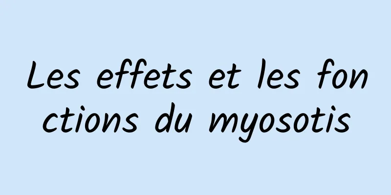 Les effets et les fonctions du myosotis