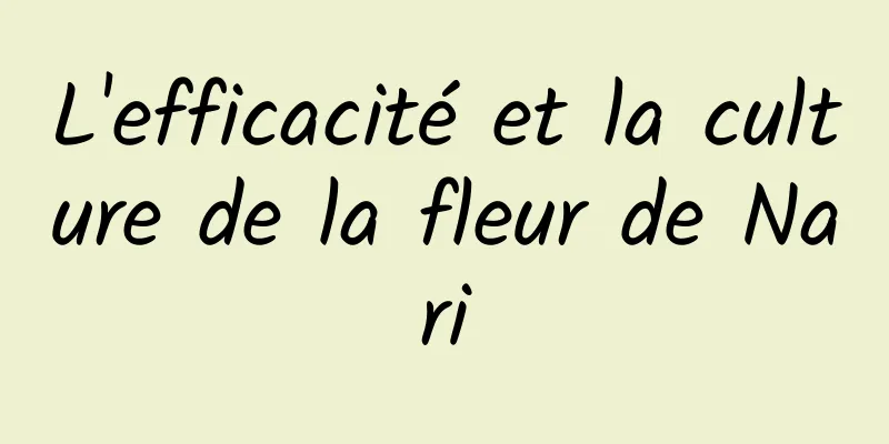 L'efficacité et la culture de la fleur de Nari