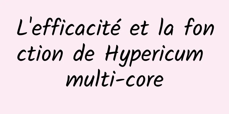 L'efficacité et la fonction de Hypericum multi-core