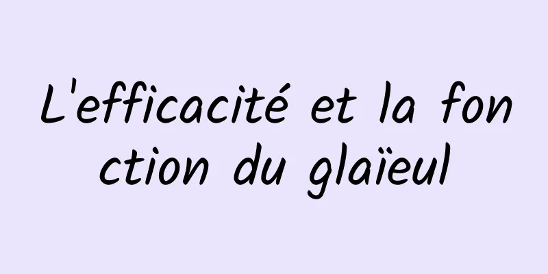 L'efficacité et la fonction du glaïeul