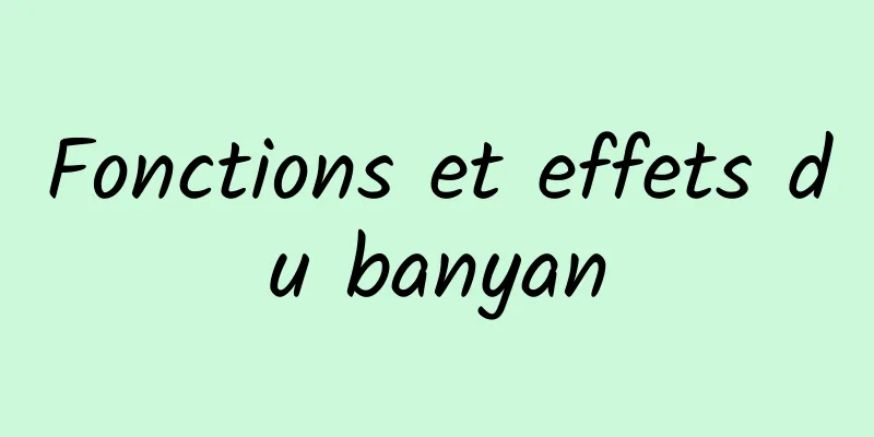 Fonctions et effets du banyan