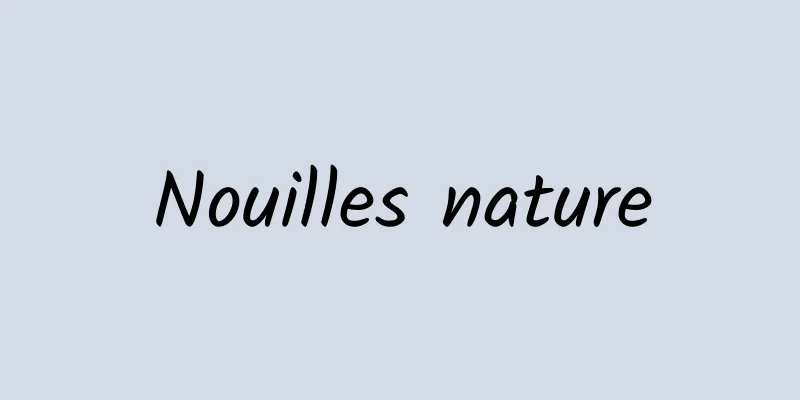 Nouilles nature