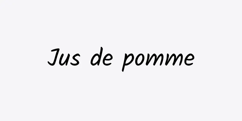 Jus de pomme