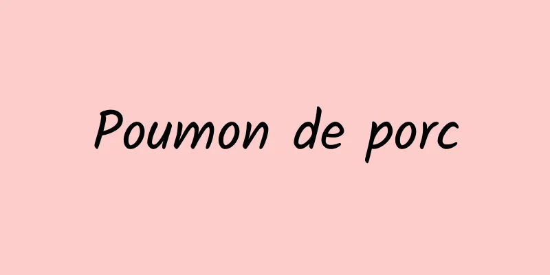 Poumon de porc