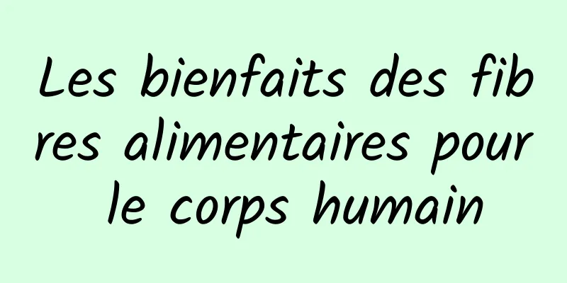 Les bienfaits des fibres alimentaires pour le corps humain