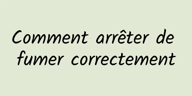 Comment arrêter de fumer correctement