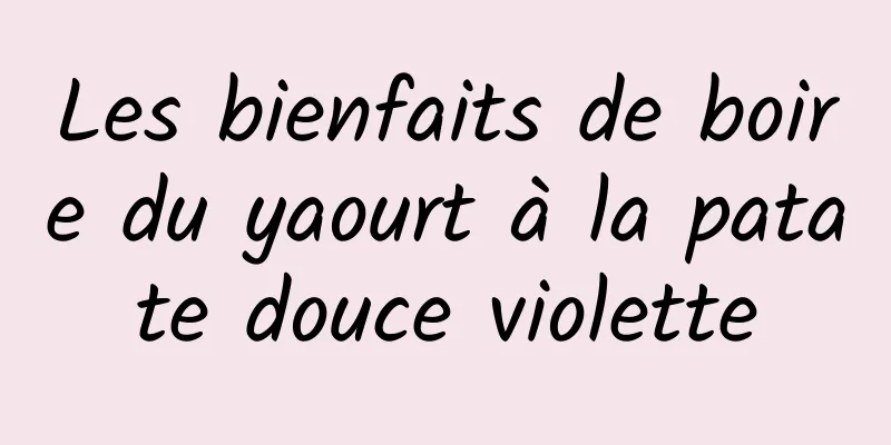 Les bienfaits de boire du yaourt à la patate douce violette